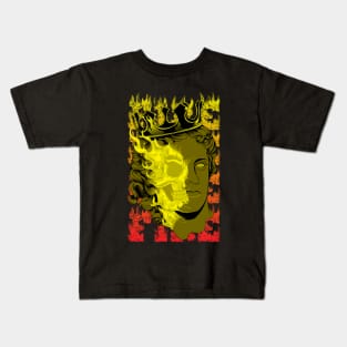 The KING Fire, streetwear aesthetic Kids T-Shirt